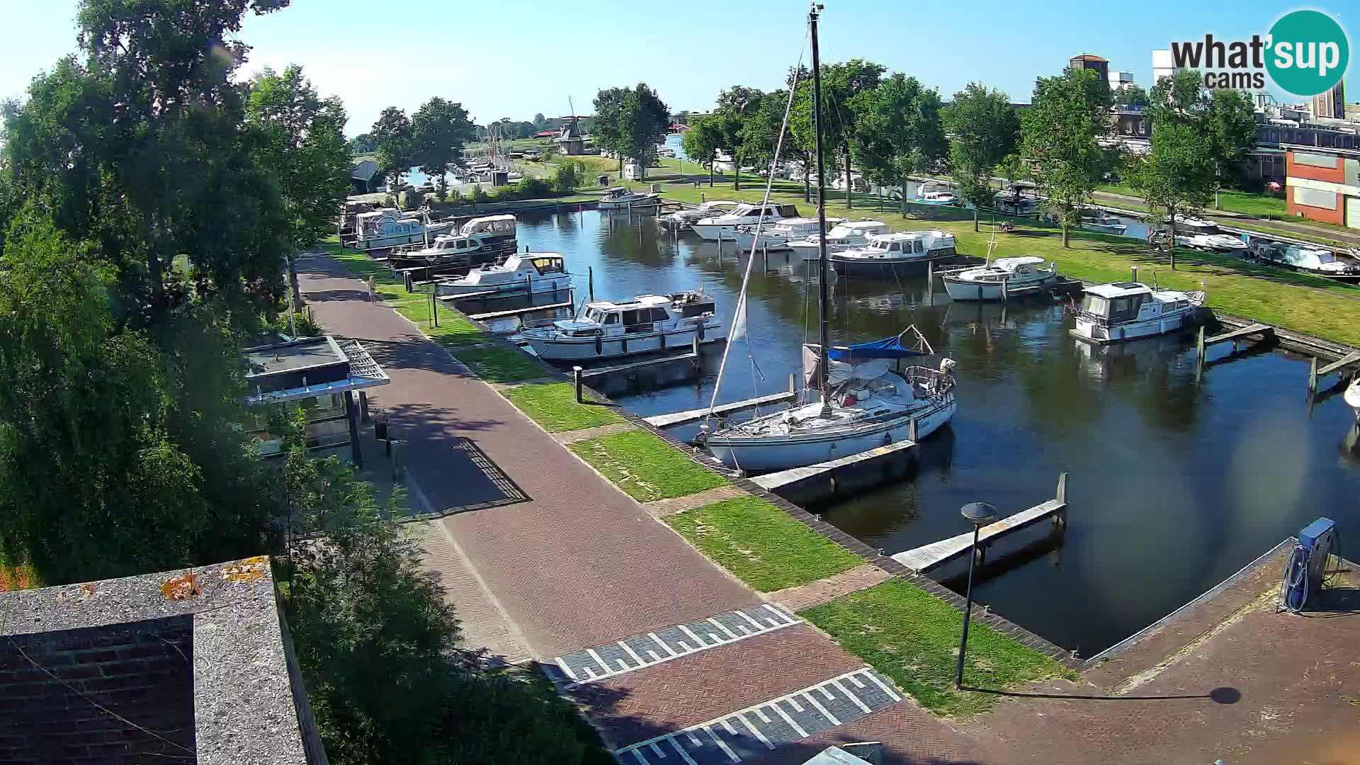 Le port de Joure webcam – vue du moulin à vent