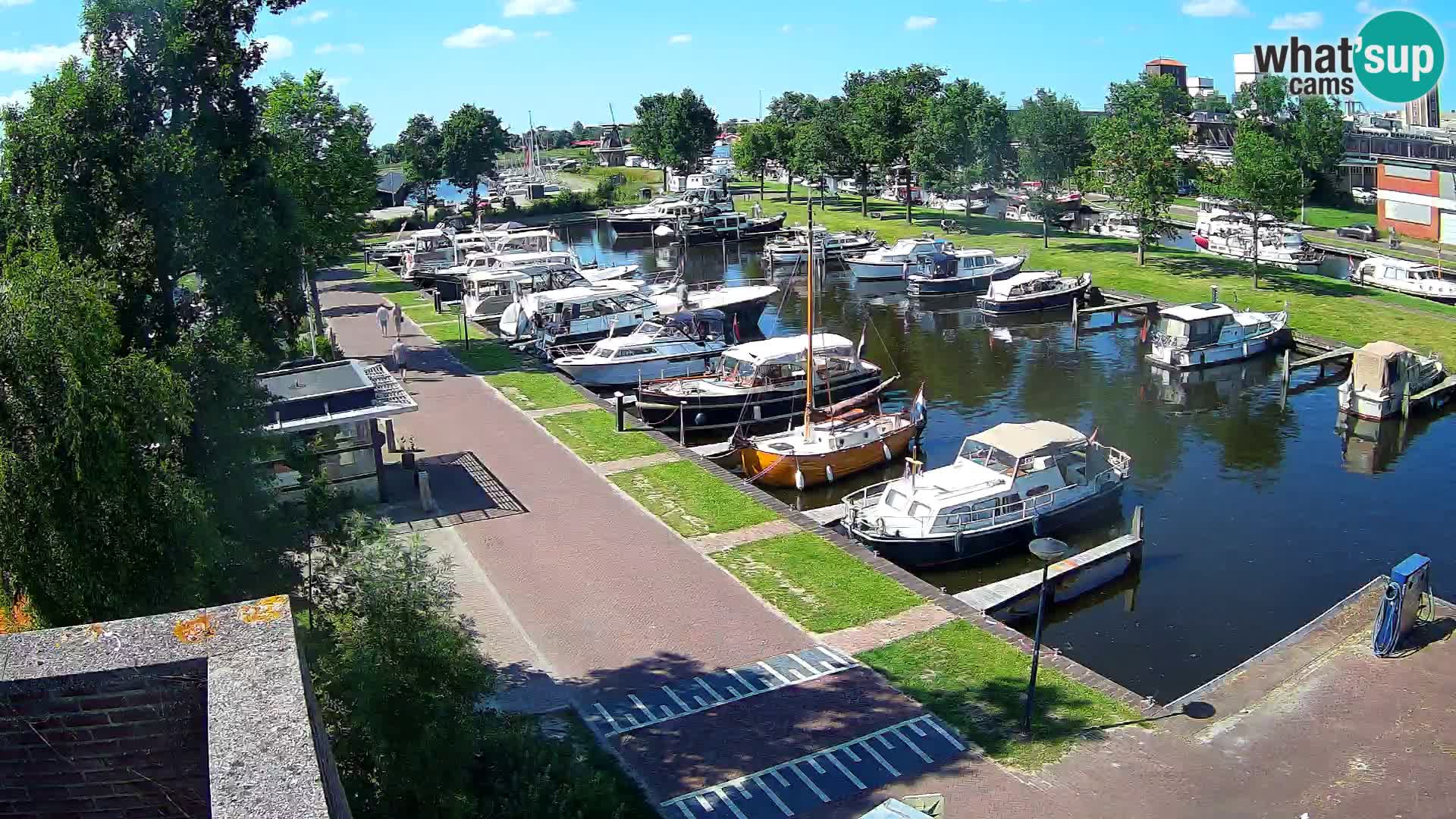 Le port de Joure webcam – vue du moulin à vent