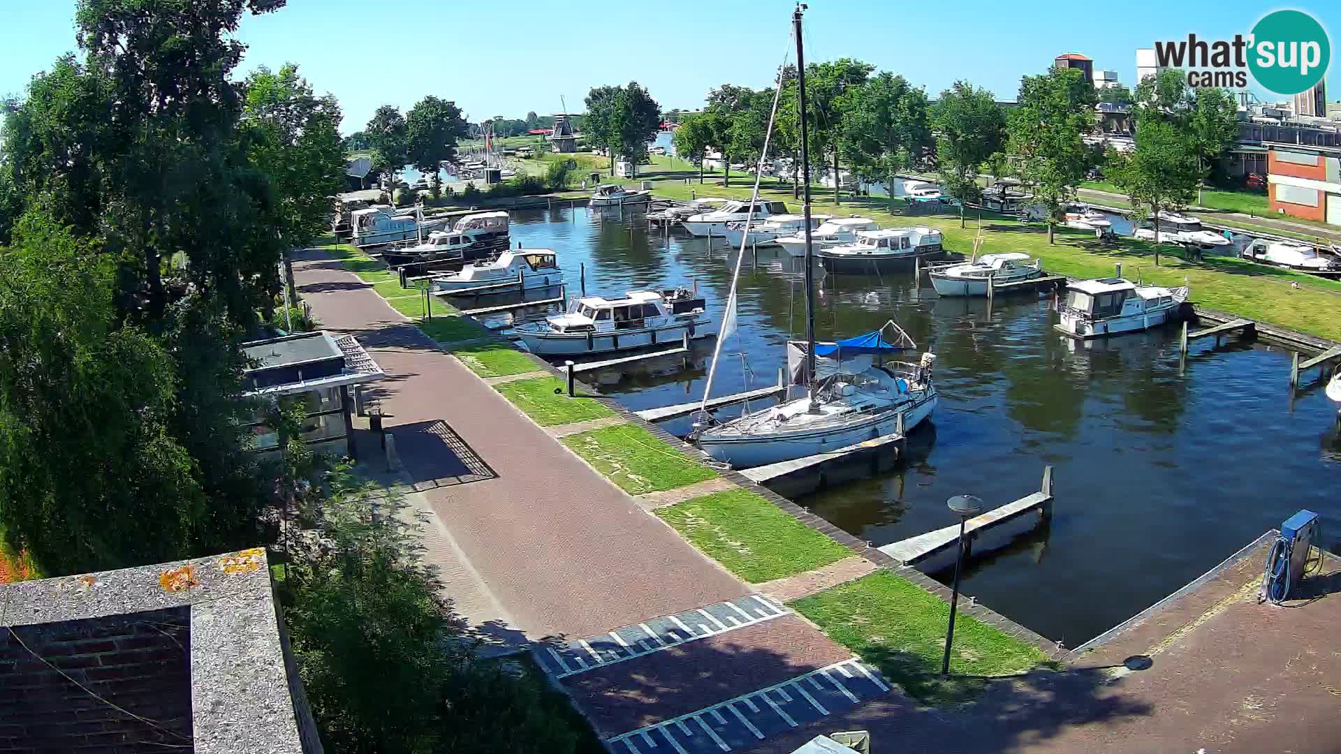 Le port de Joure webcam – vue du moulin à vent