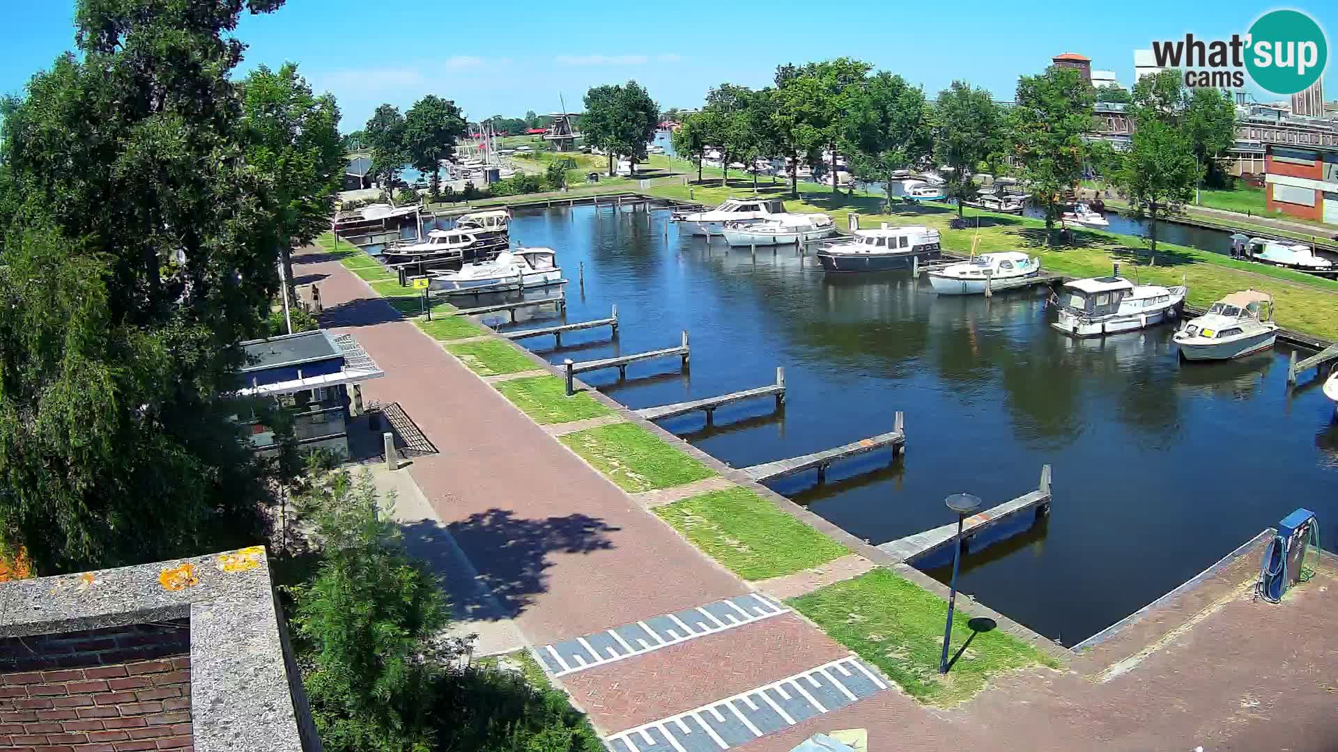 Le port de Joure webcam – vue du moulin à vent