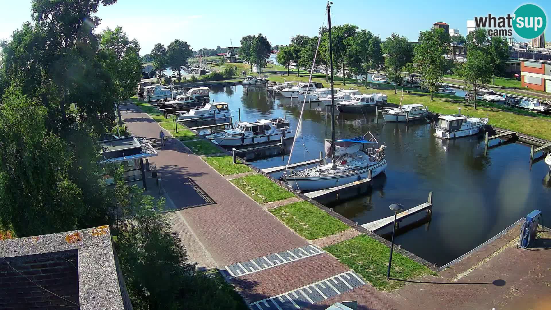 Le port de Joure webcam – vue du moulin à vent