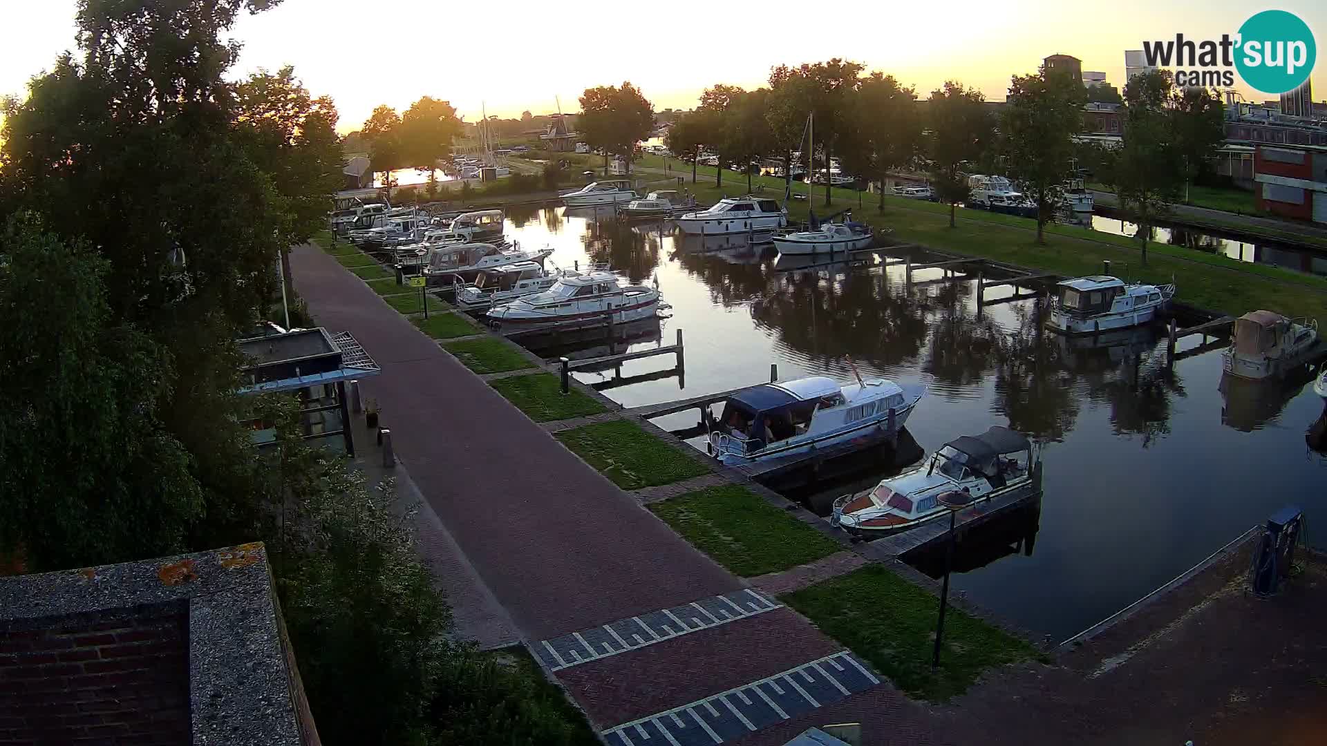 Le port de Joure webcam – vue du moulin à vent