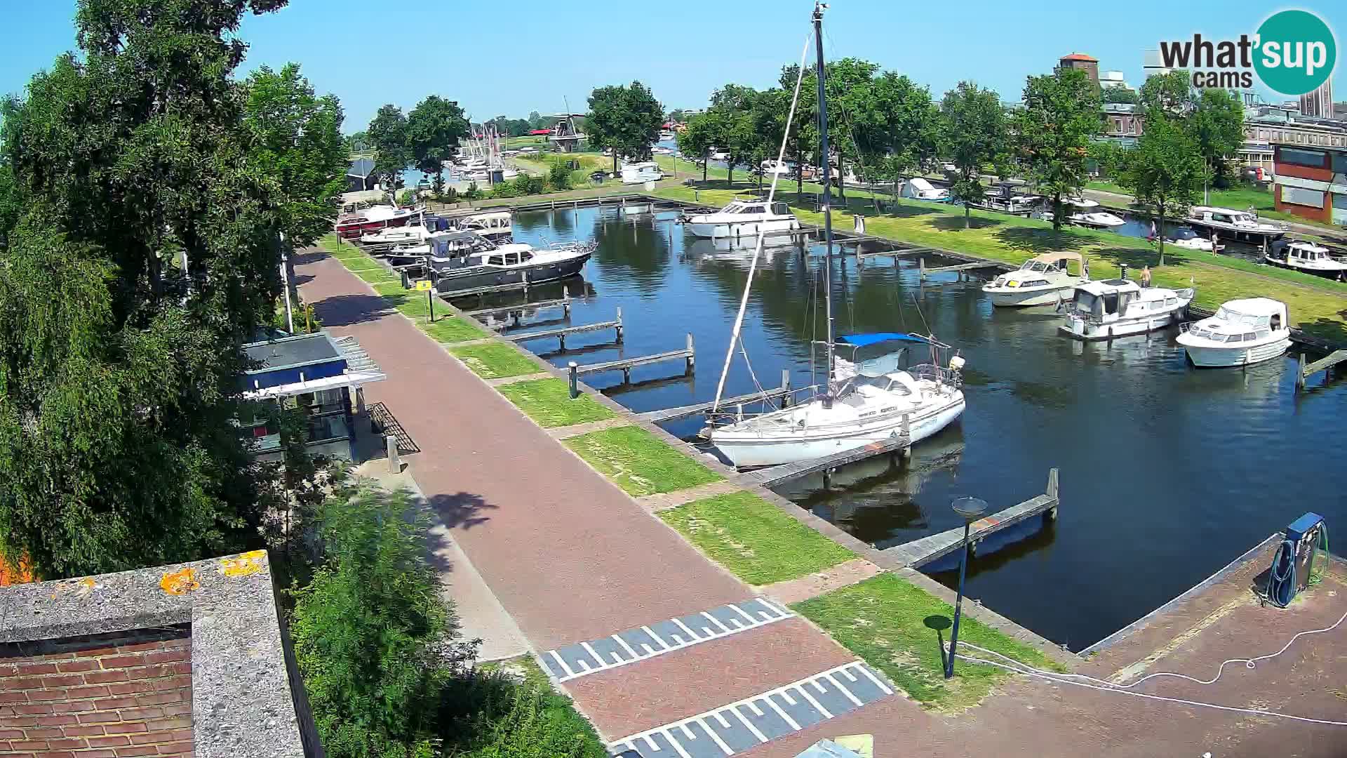 Le port de Joure webcam – vue du moulin à vent
