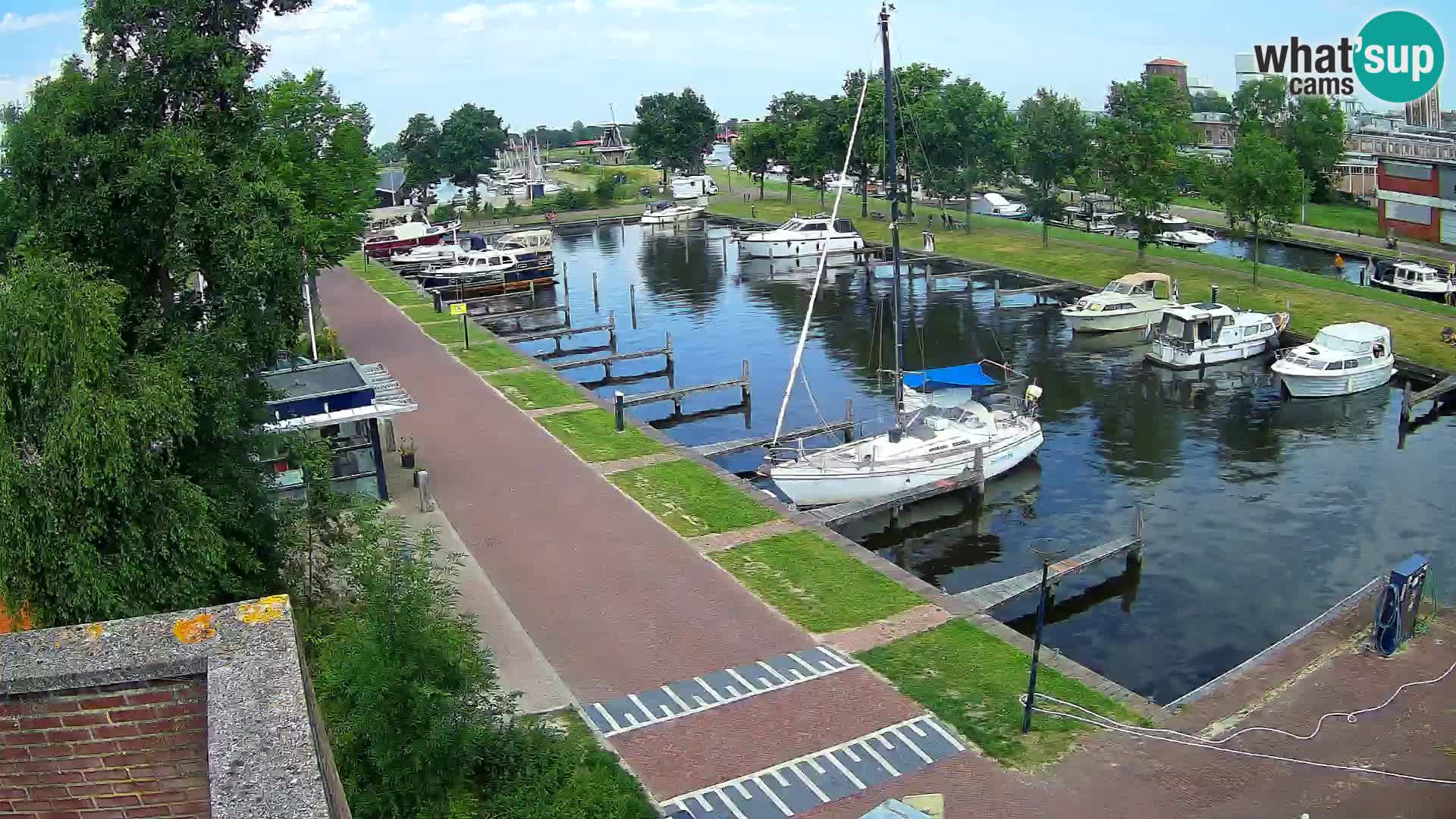 LIVE Joure Hafen webcam Windmühle
