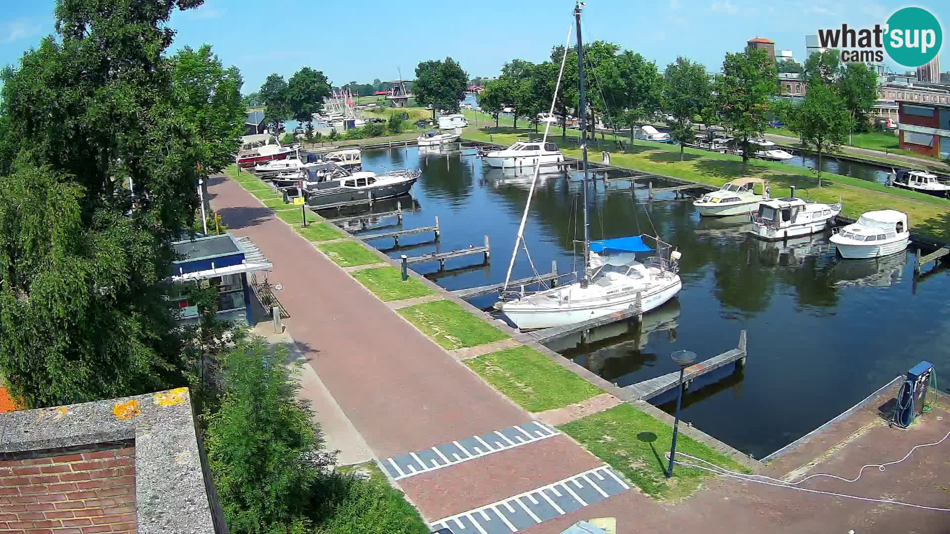 Le port de Joure webcam – vue du moulin à vent