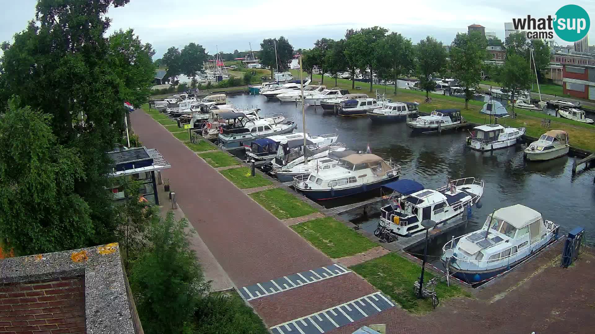 Le port de Joure webcam – vue du moulin à vent