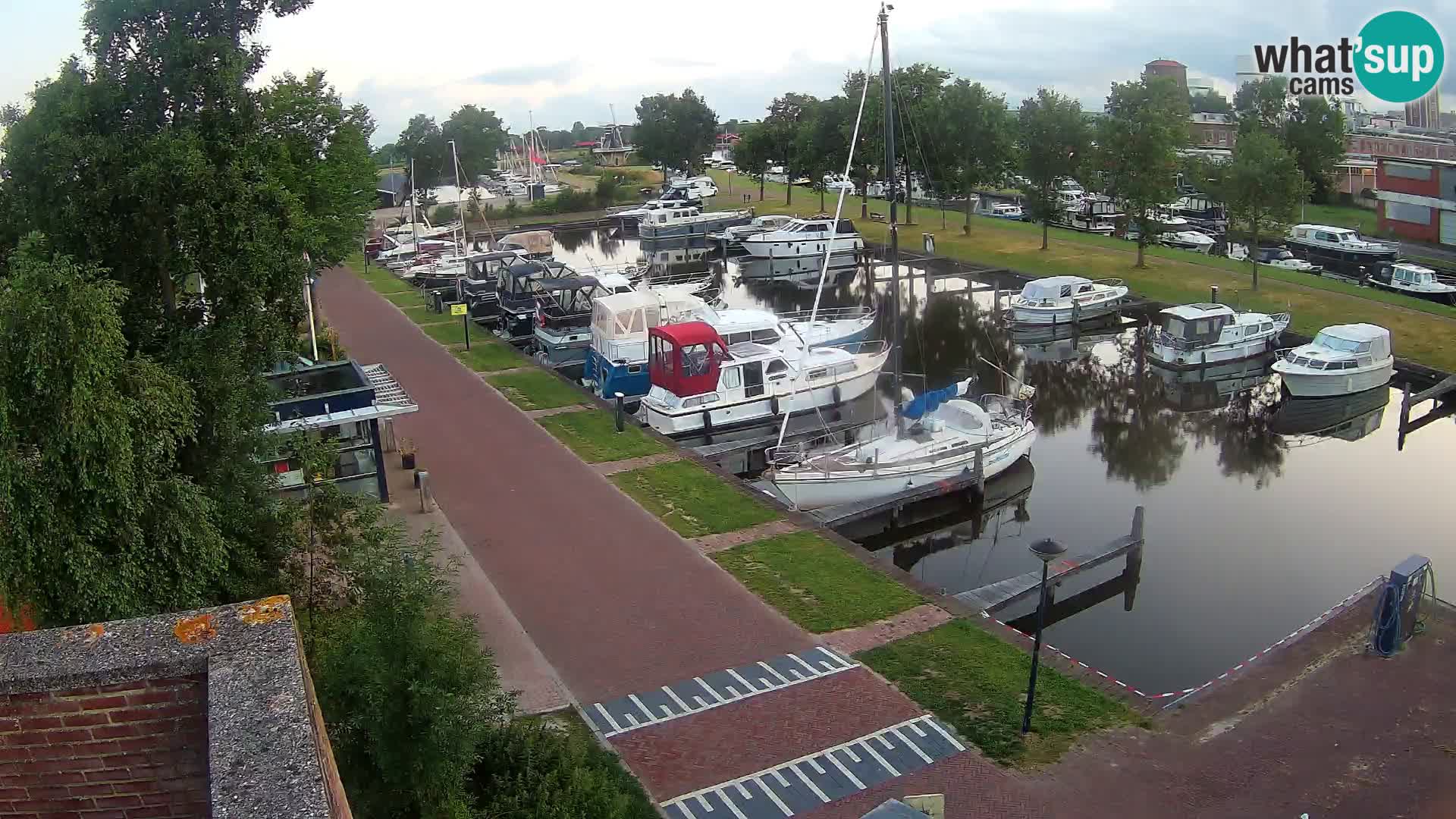 Le port de Joure webcam – vue du moulin à vent