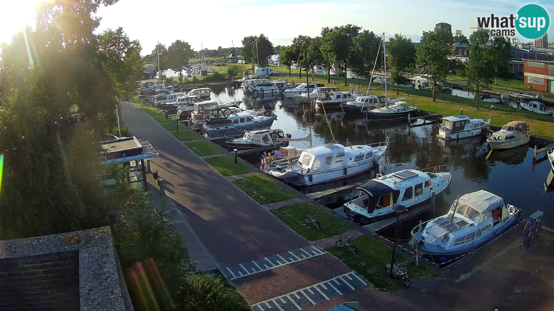 Le port de Joure webcam – vue du moulin à vent