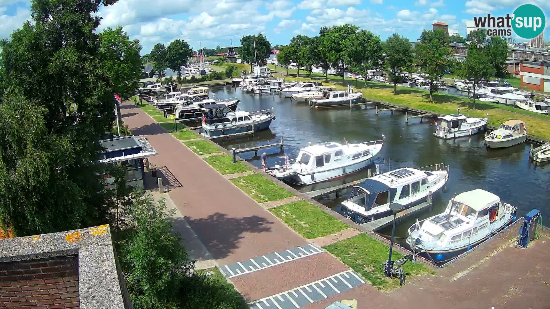 Le port de Joure webcam – vue du moulin à vent