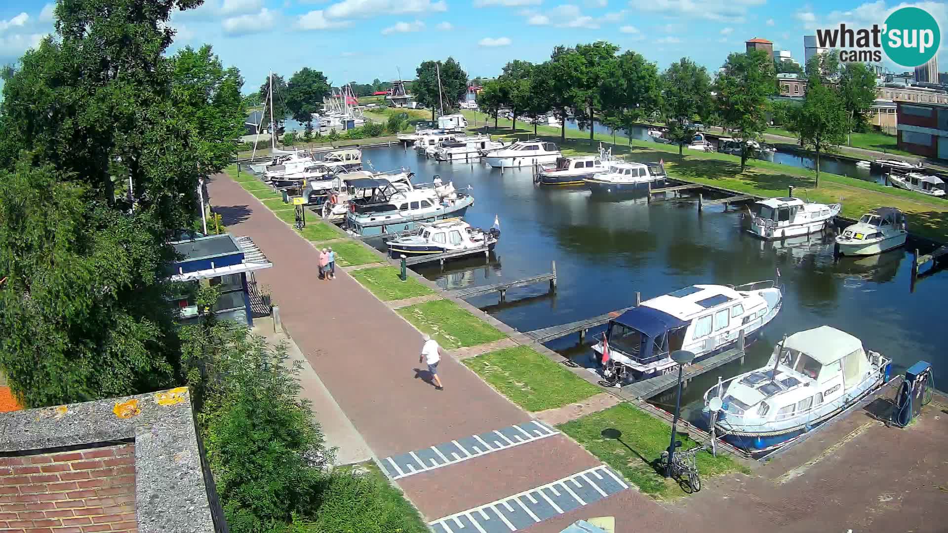 LIVE Joure Hafen webcam Windmühle