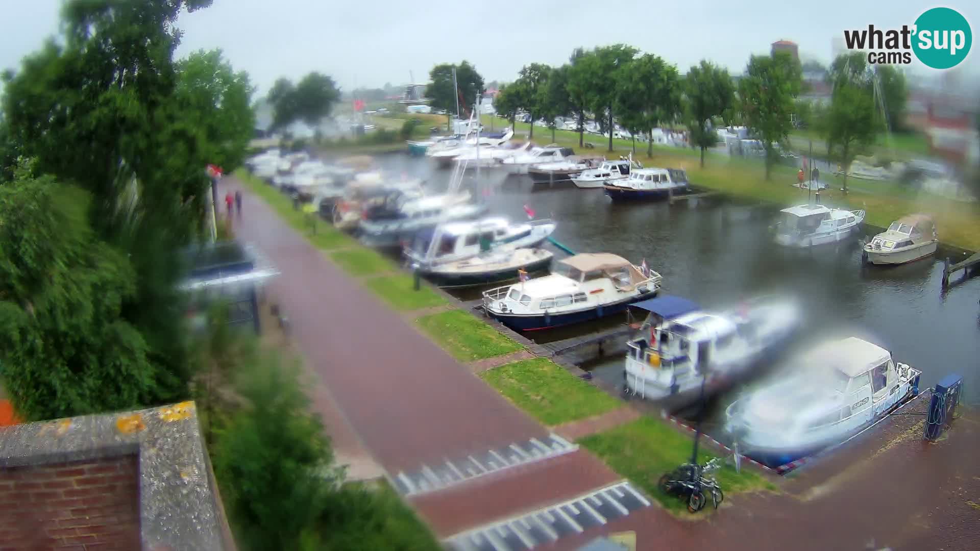 La marina di Joure livecam  – Vista del Mulino a vento