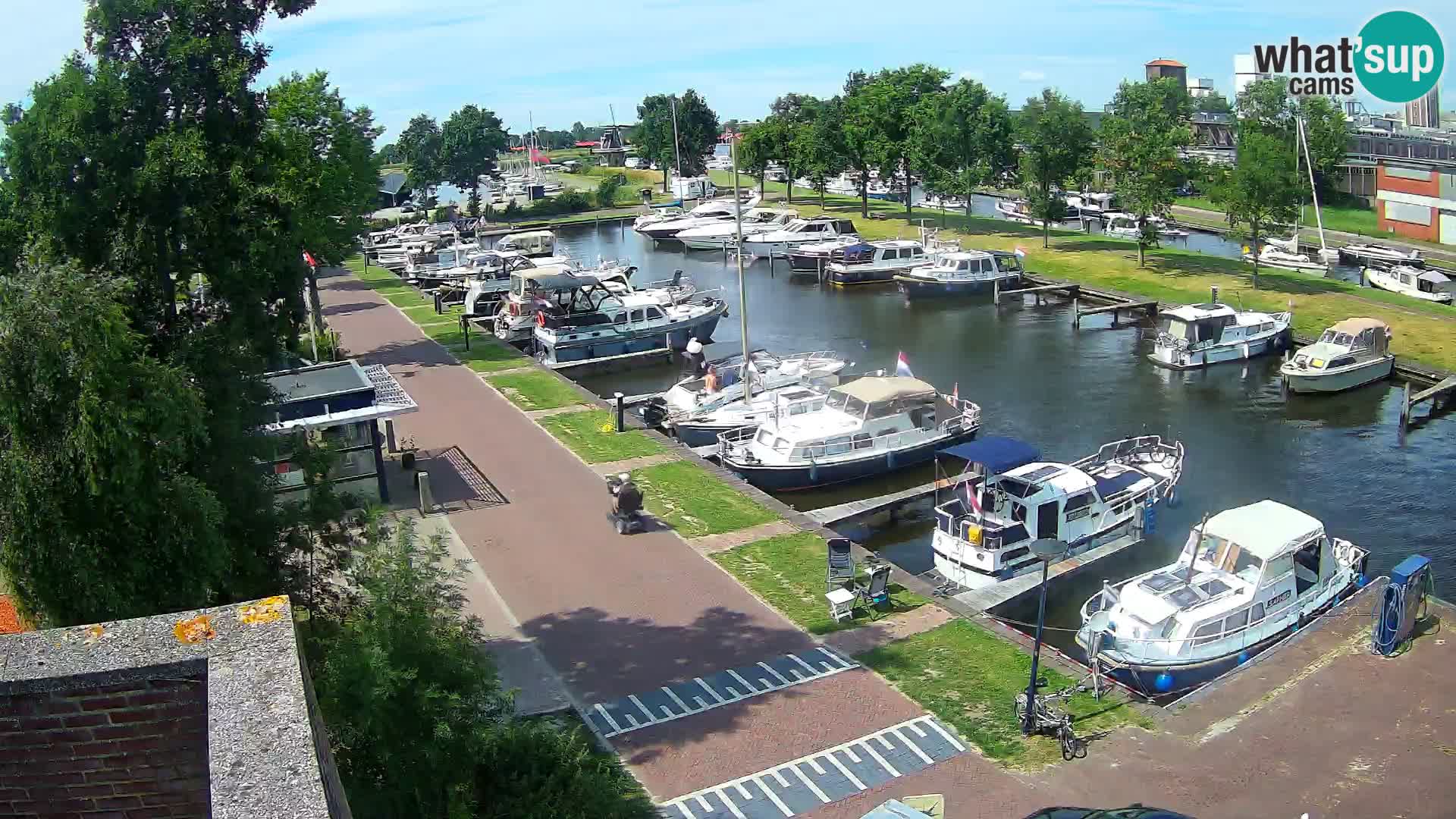 Le port de Joure webcam – vue du moulin à vent