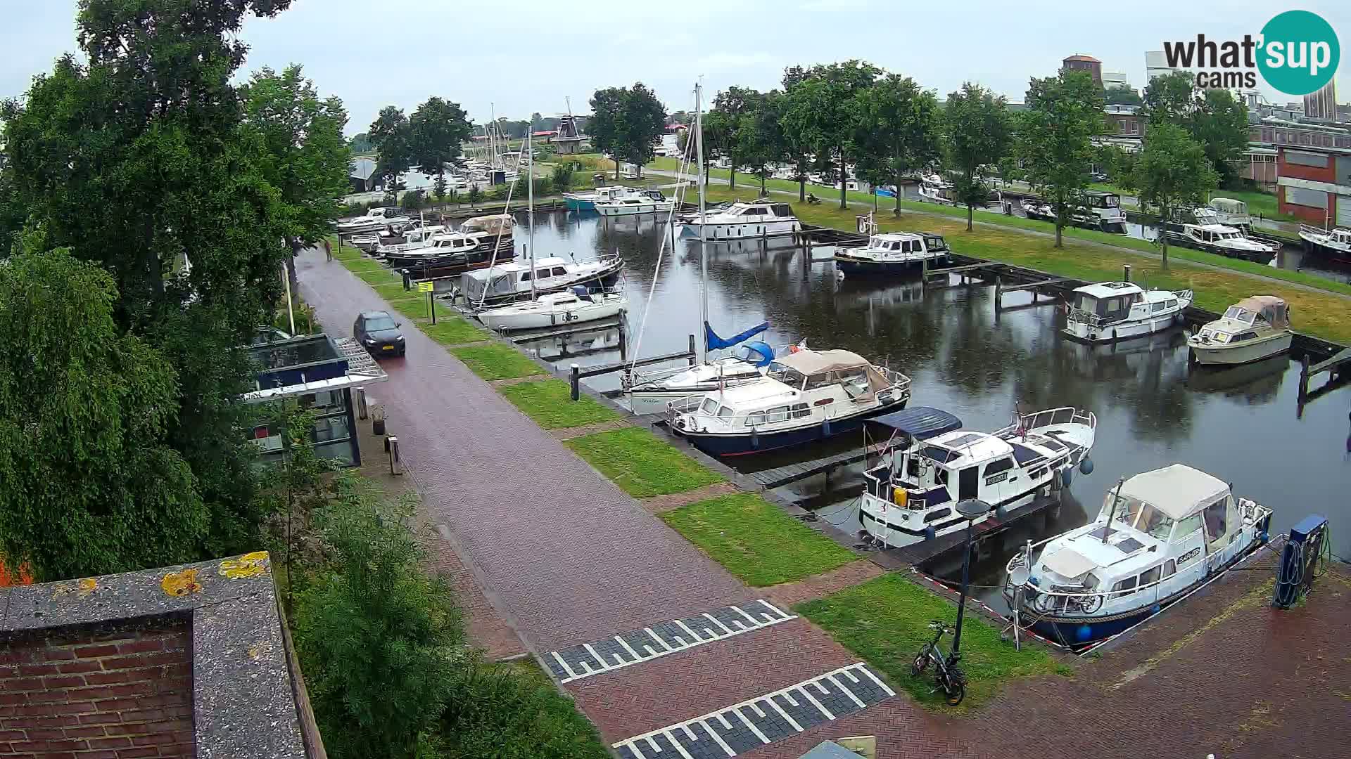 Le port de Joure webcam – vue du moulin à vent