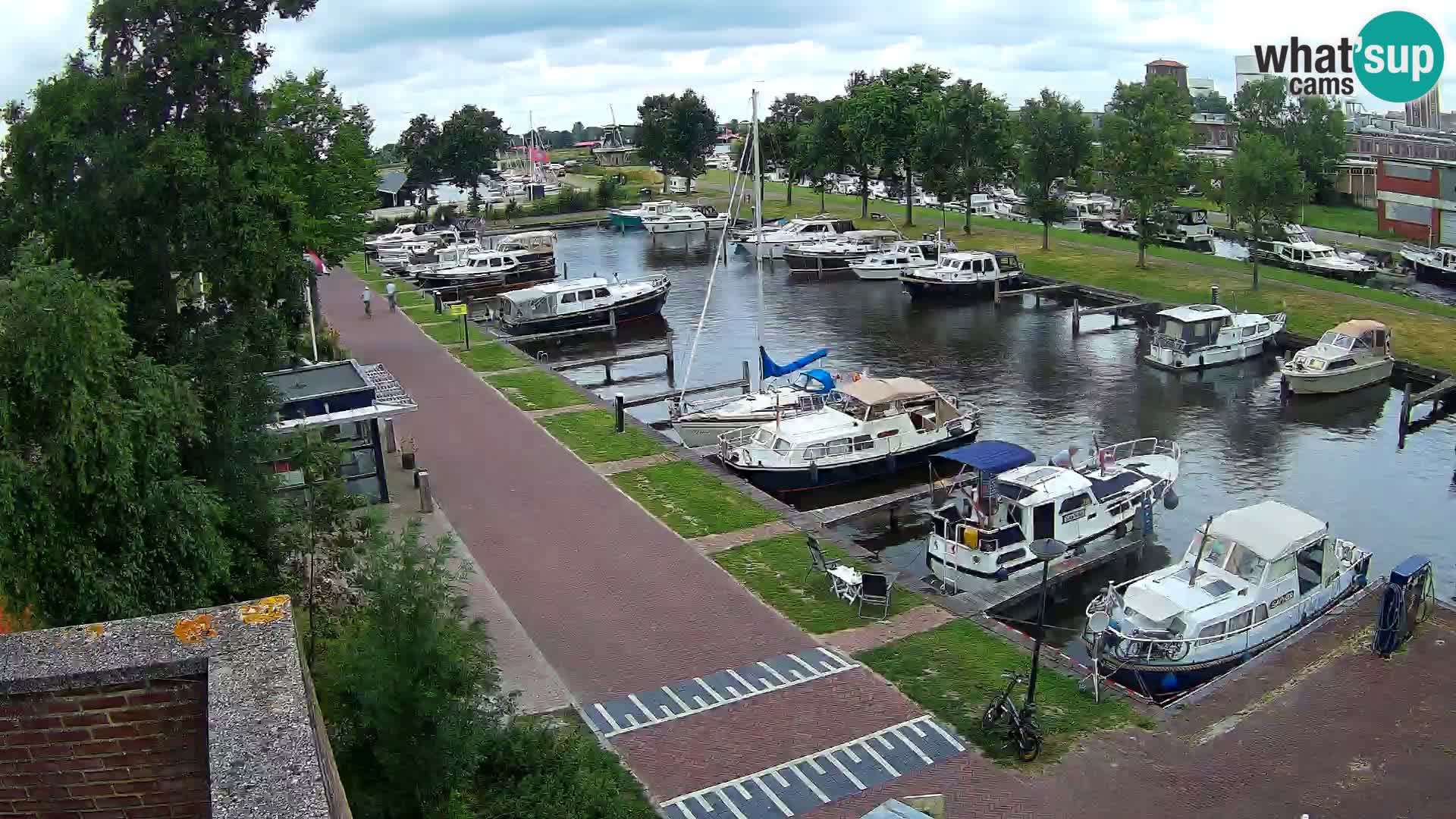Le port de Joure webcam – vue du moulin à vent