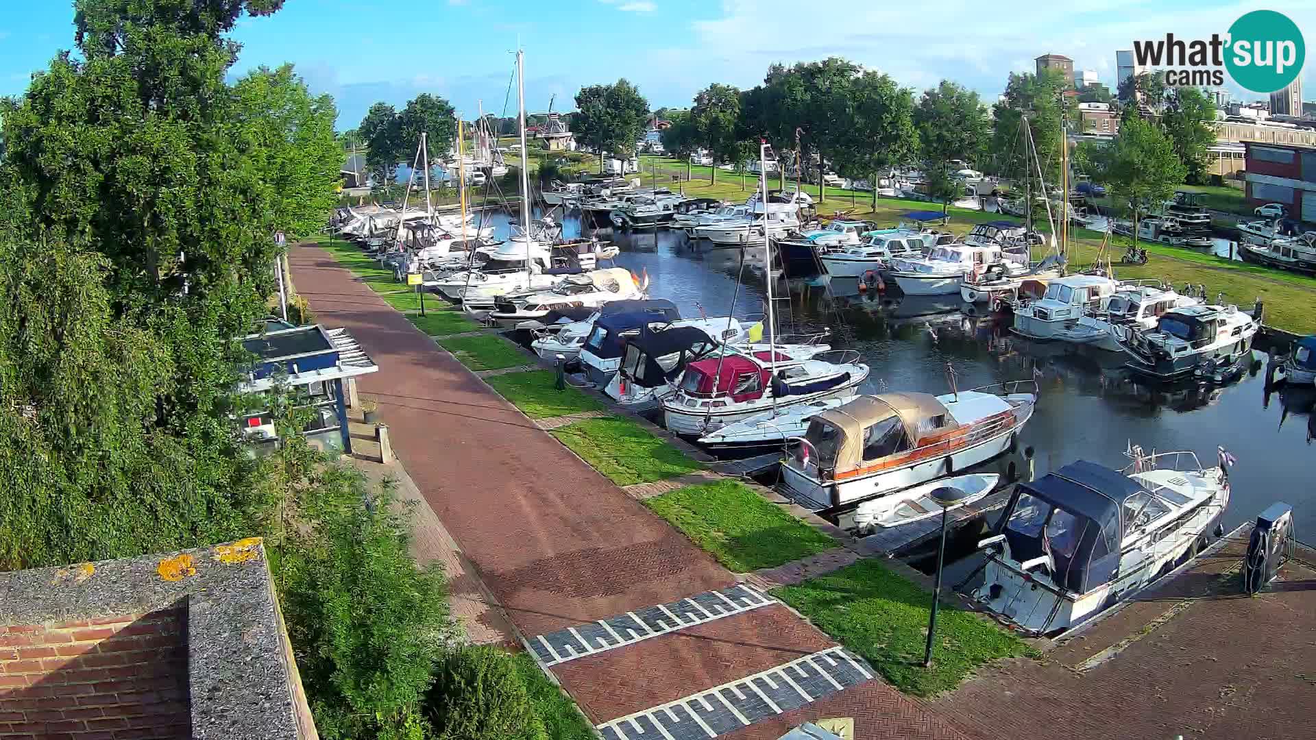Le port de Joure webcam – vue du moulin à vent