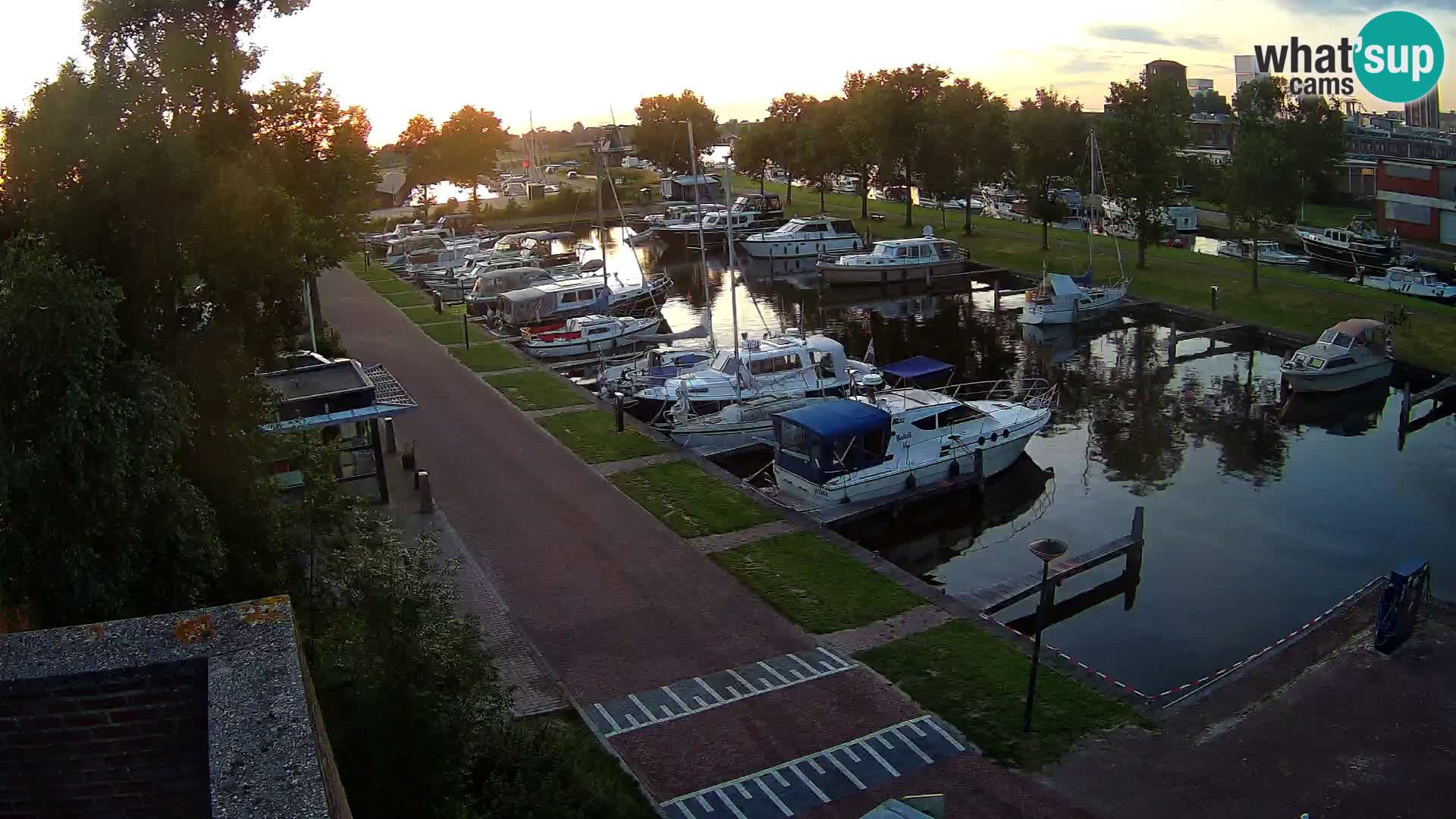 Le port de Joure webcam – vue du moulin à vent