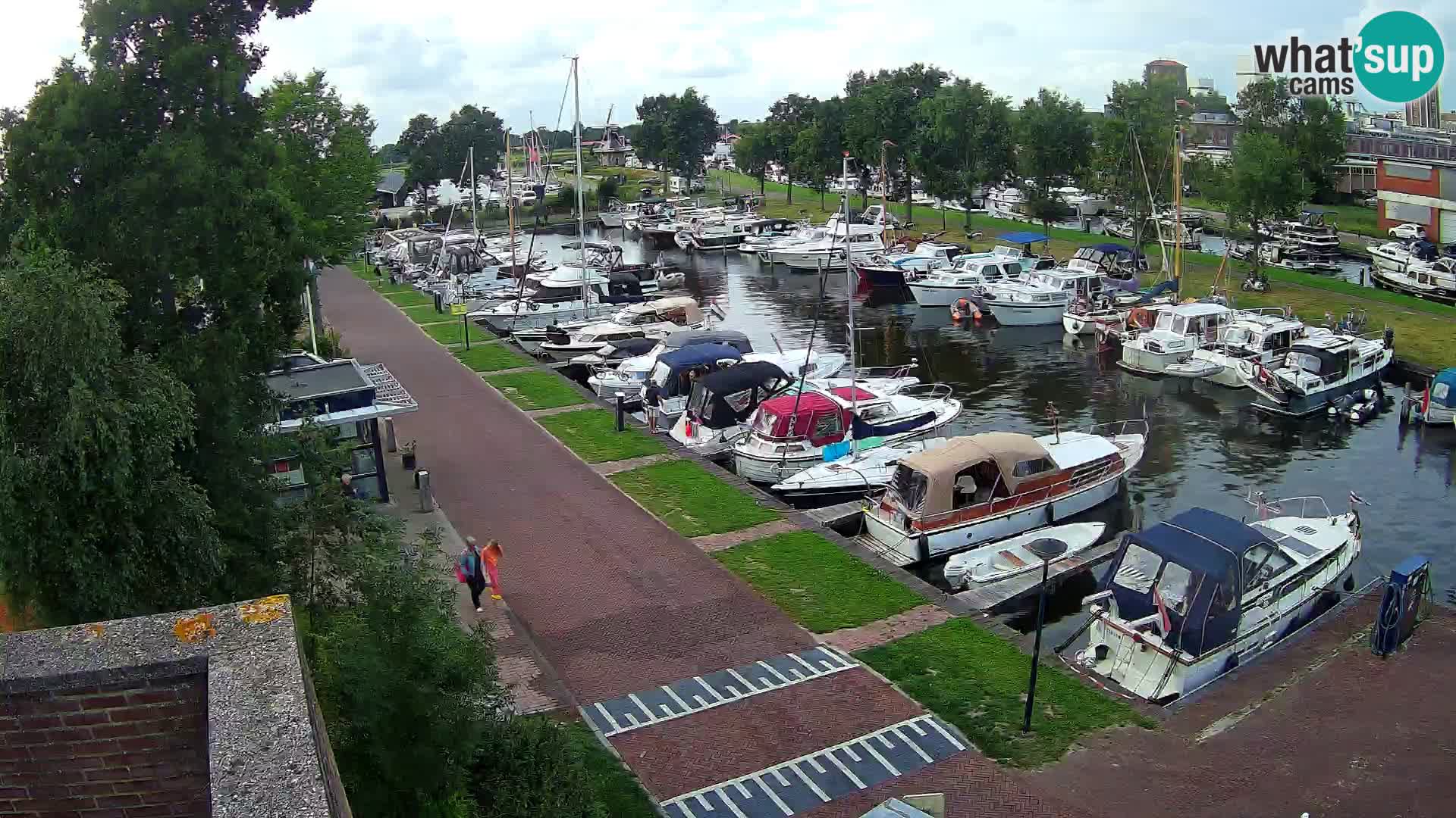 Le port de Joure webcam – vue du moulin à vent