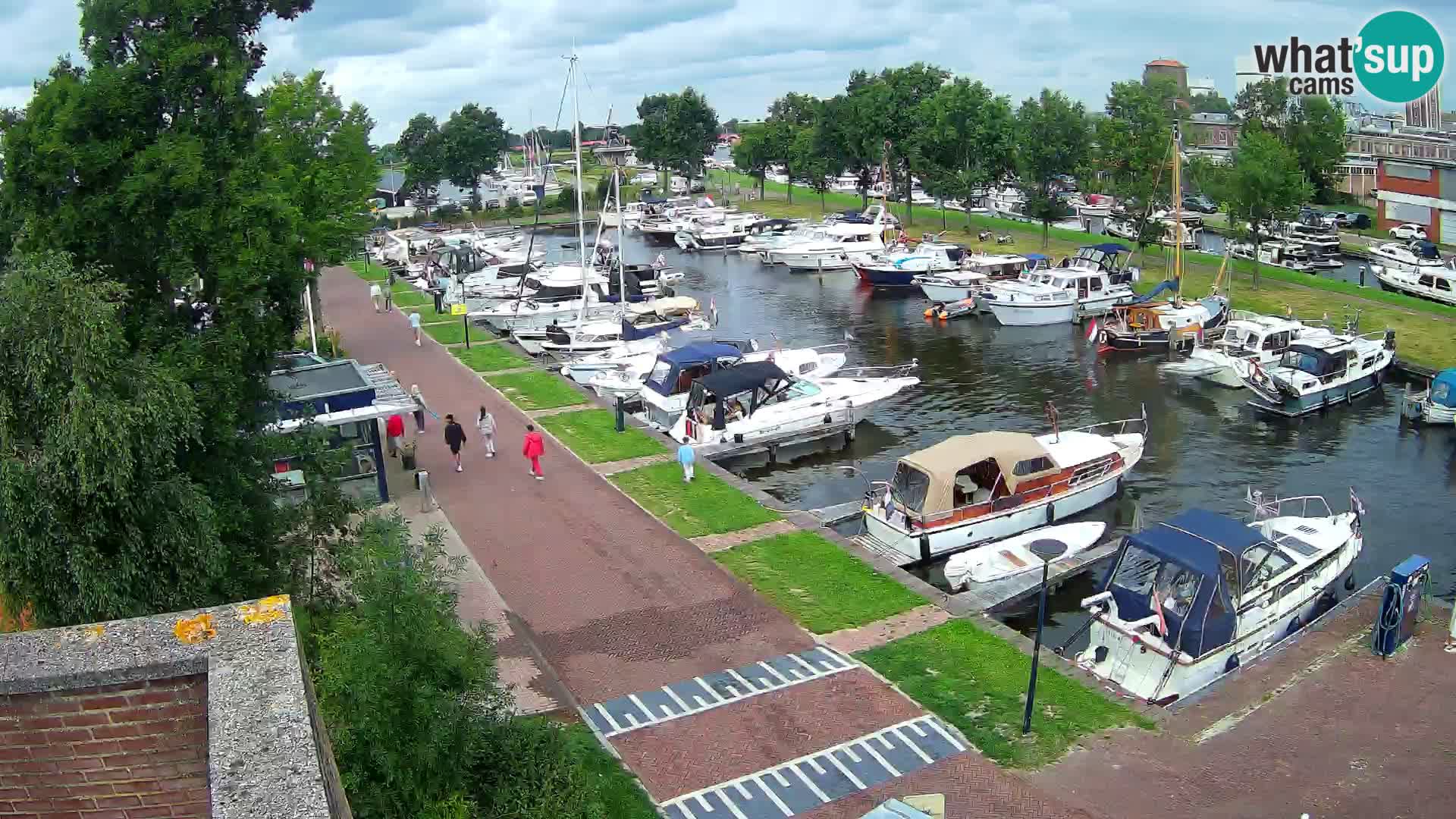 Le port de Joure webcam – vue du moulin à vent