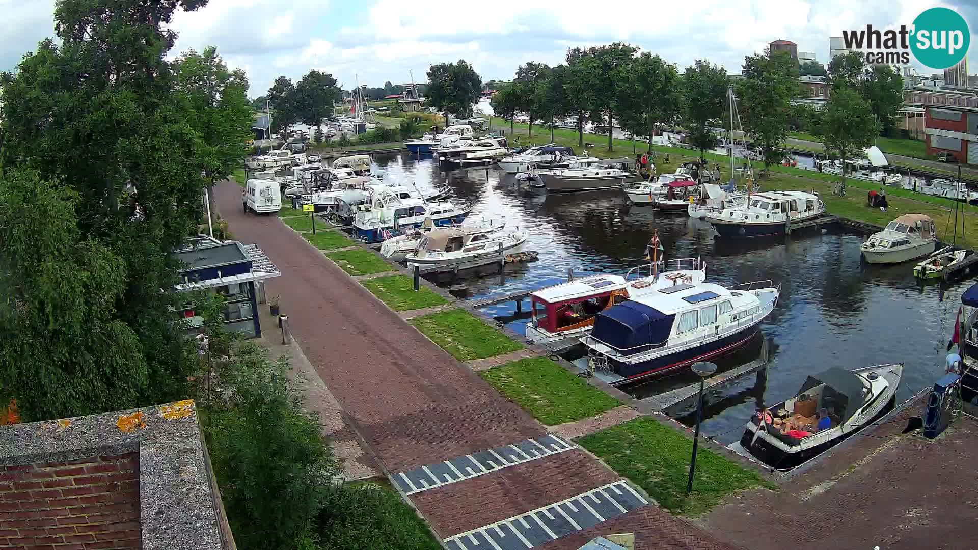 Le port de Joure webcam – vue du moulin à vent