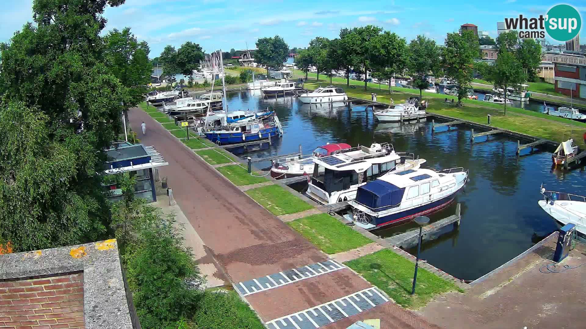 Le port de Joure webcam – vue du moulin à vent
