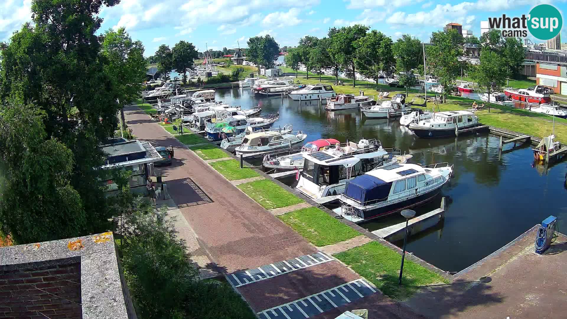 Le port de Joure webcam – vue du moulin à vent