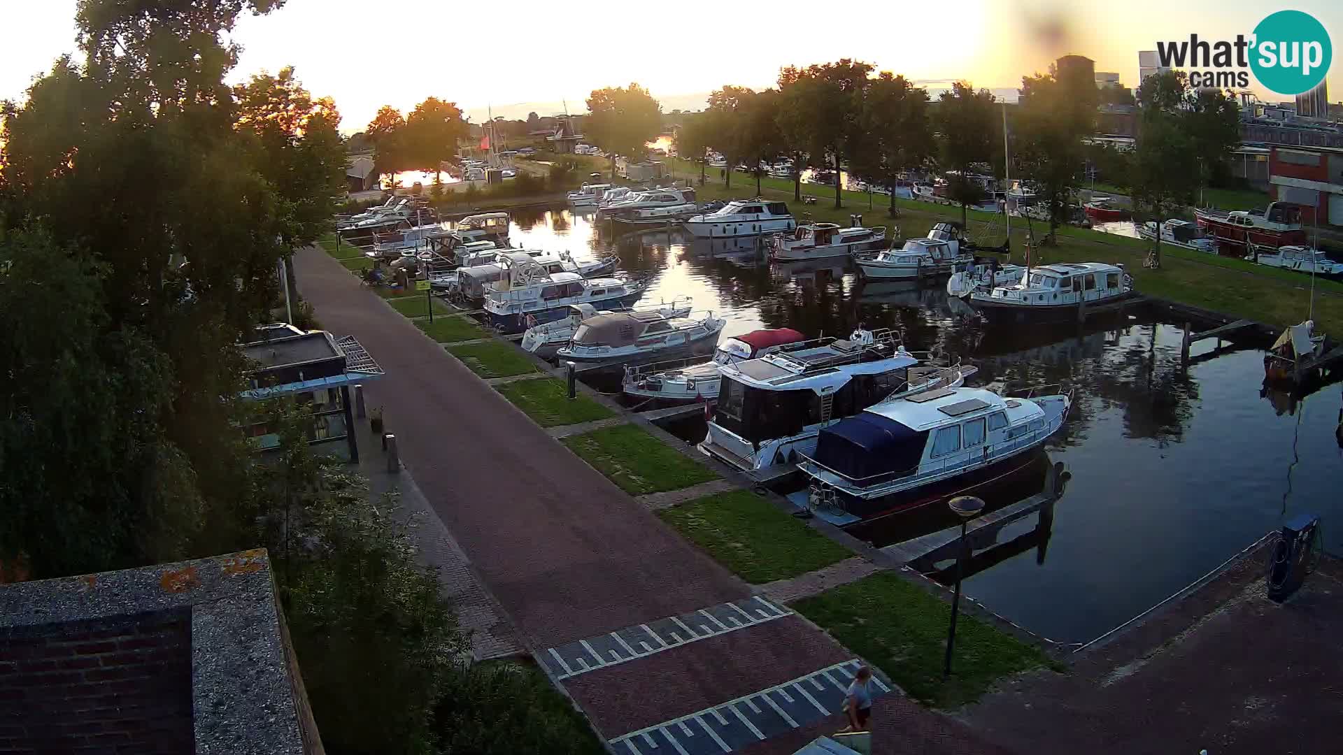Le port de Joure webcam – vue du moulin à vent