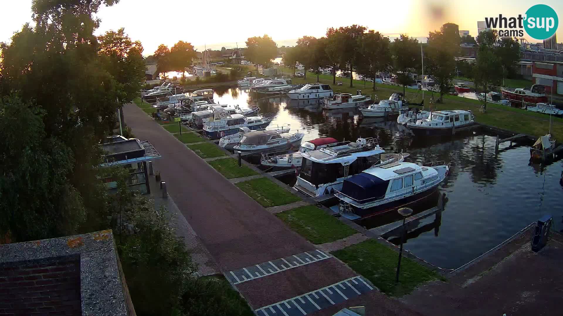 Le port de Joure webcam – vue du moulin à vent