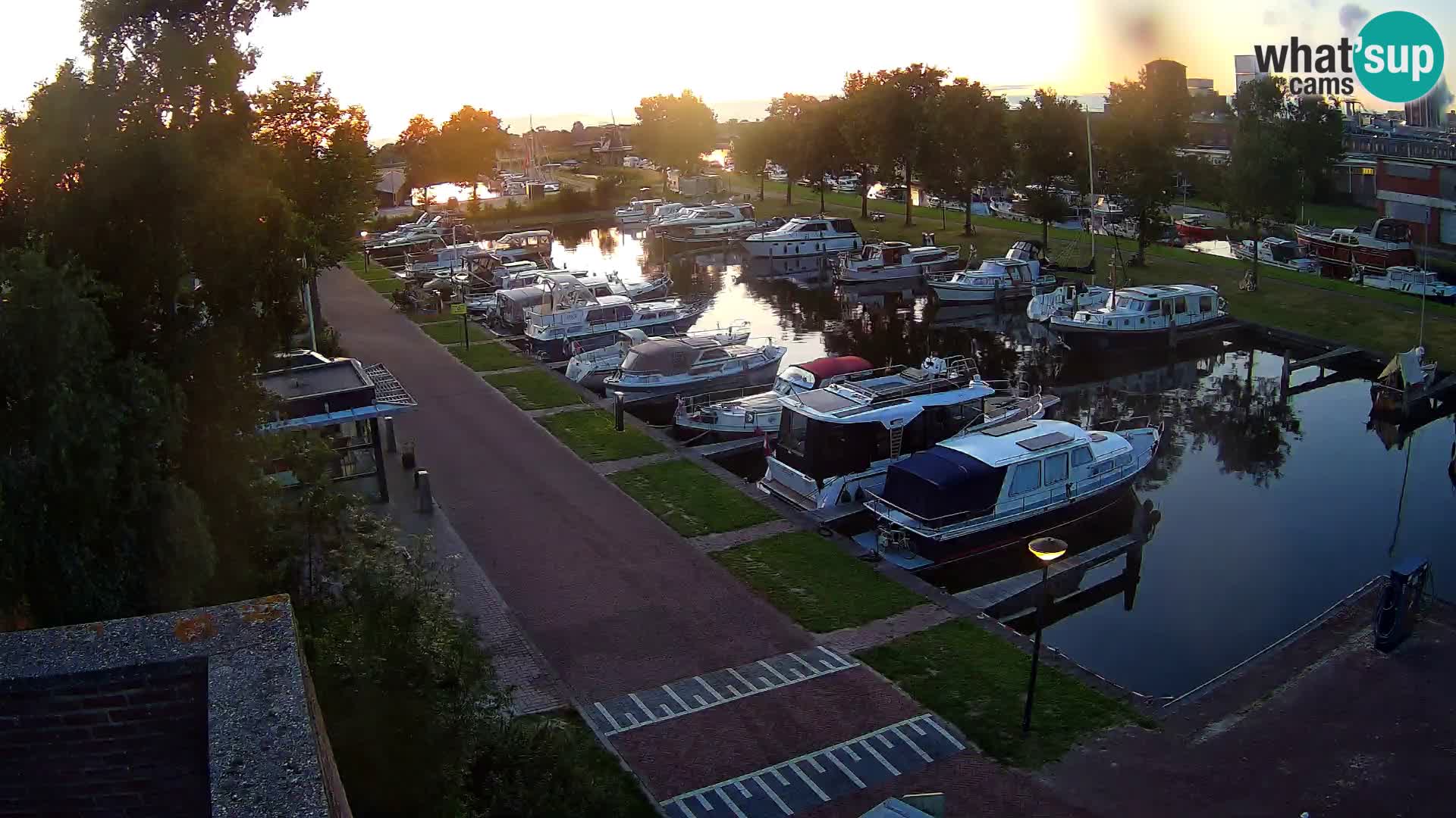 Le port de Joure webcam – vue du moulin à vent