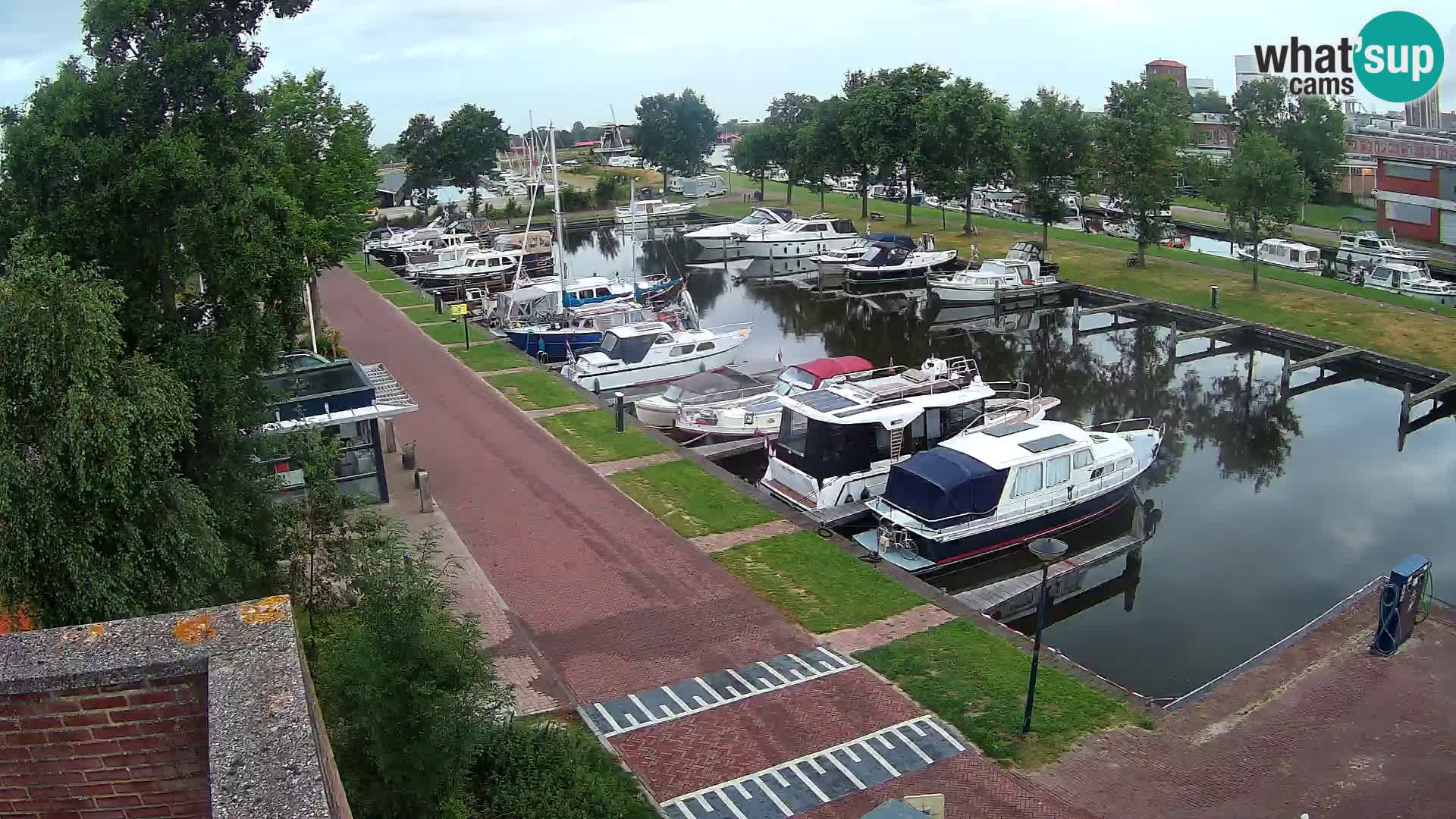 Le port de Joure webcam – vue du moulin à vent