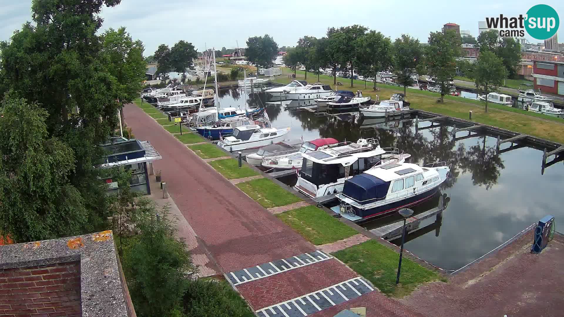 Le port de Joure webcam – vue du moulin à vent