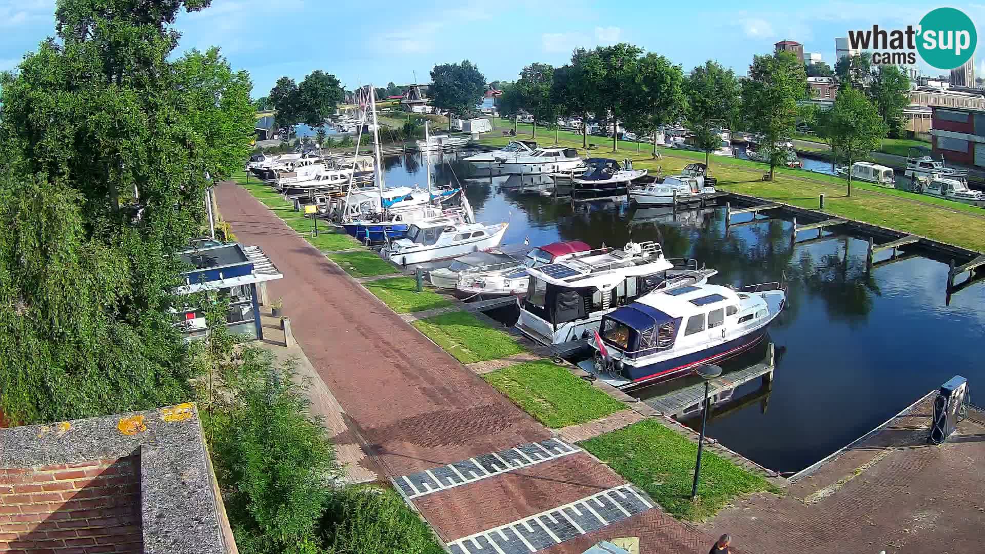 Le port de Joure webcam – vue du moulin à vent