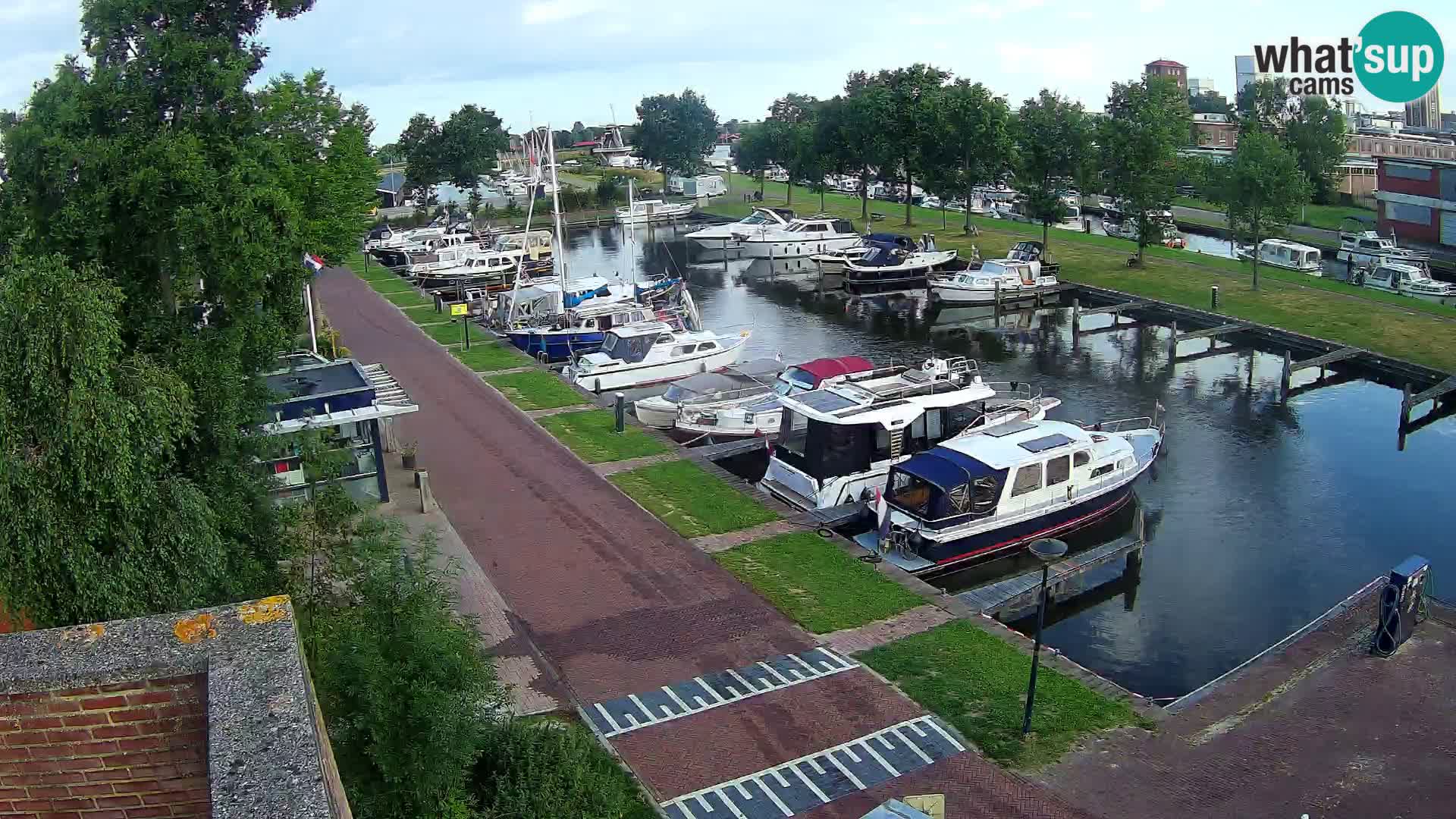 Le port de Joure webcam – vue du moulin à vent