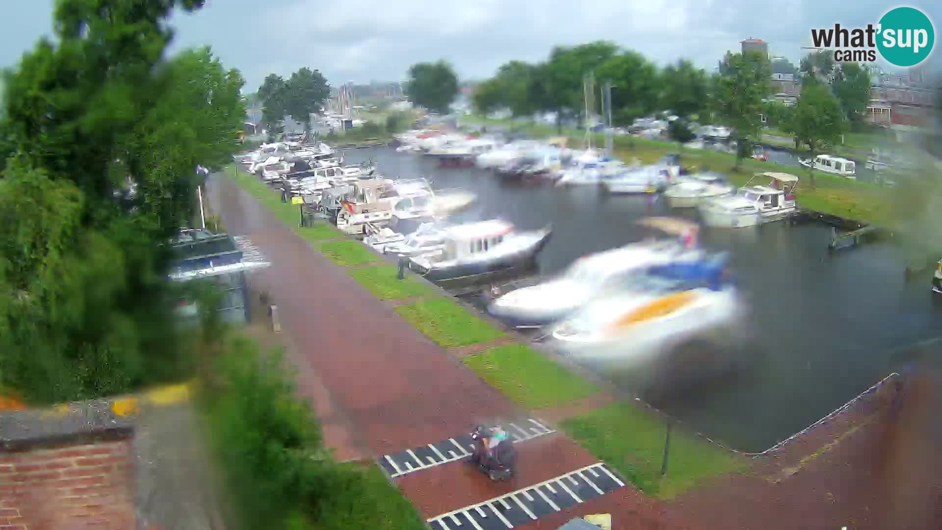 La marina di Joure livecam  – Vista del Mulino a vento