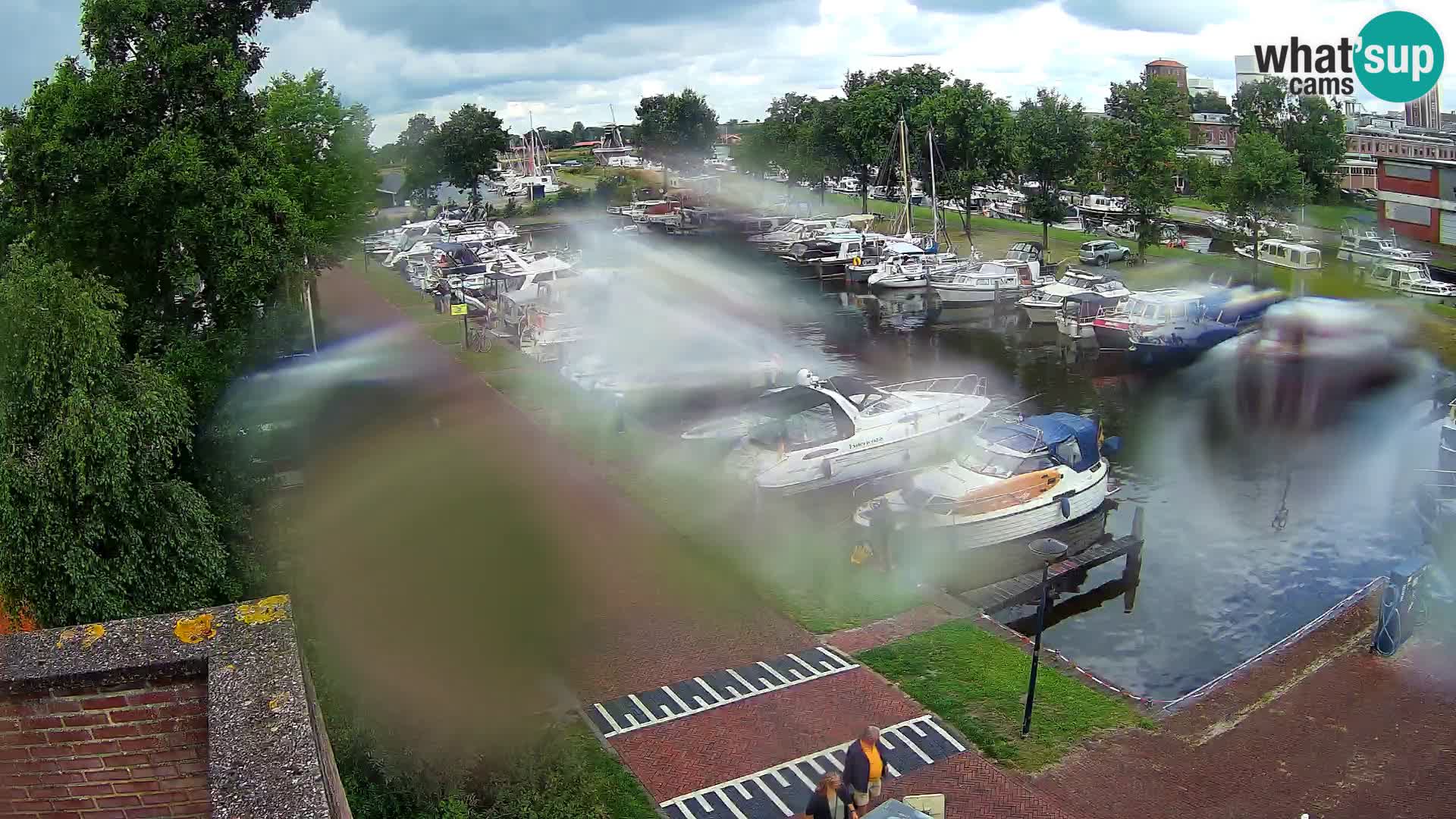 Joure harbour webcam – windmill view