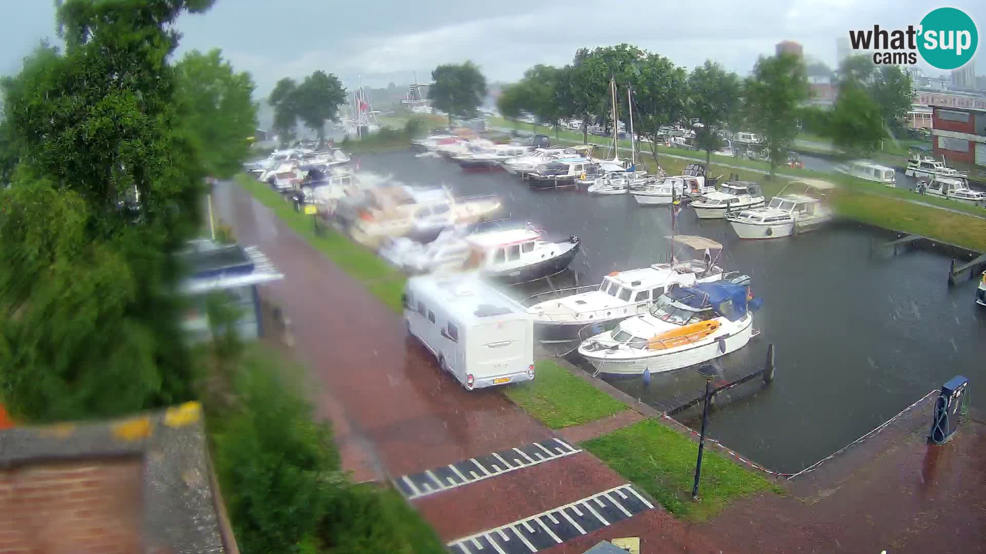 Le port de Joure webcam – vue du moulin à vent