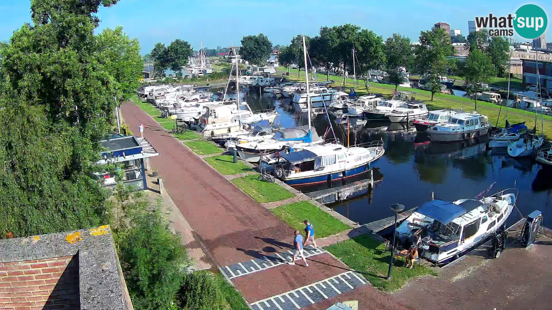 Le port de Joure webcam – vue du moulin à vent