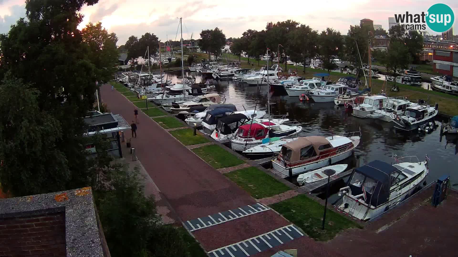 Le port de Joure webcam – vue du moulin à vent