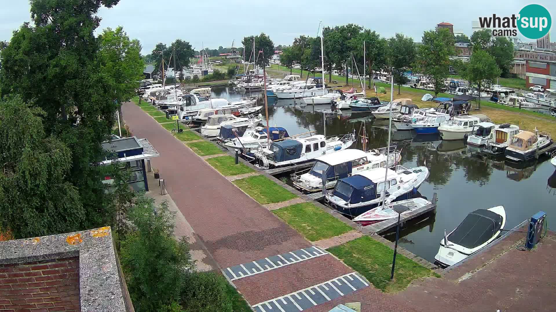 Le port de Joure webcam – vue du moulin à vent