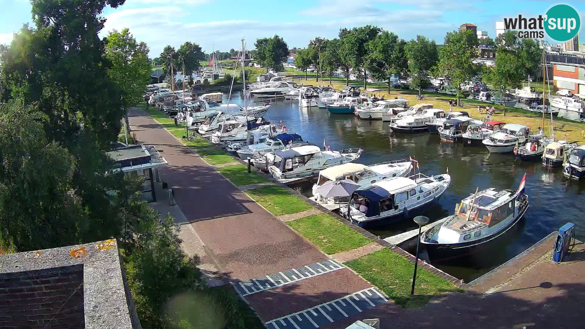 Le port de Joure webcam – vue du moulin à vent