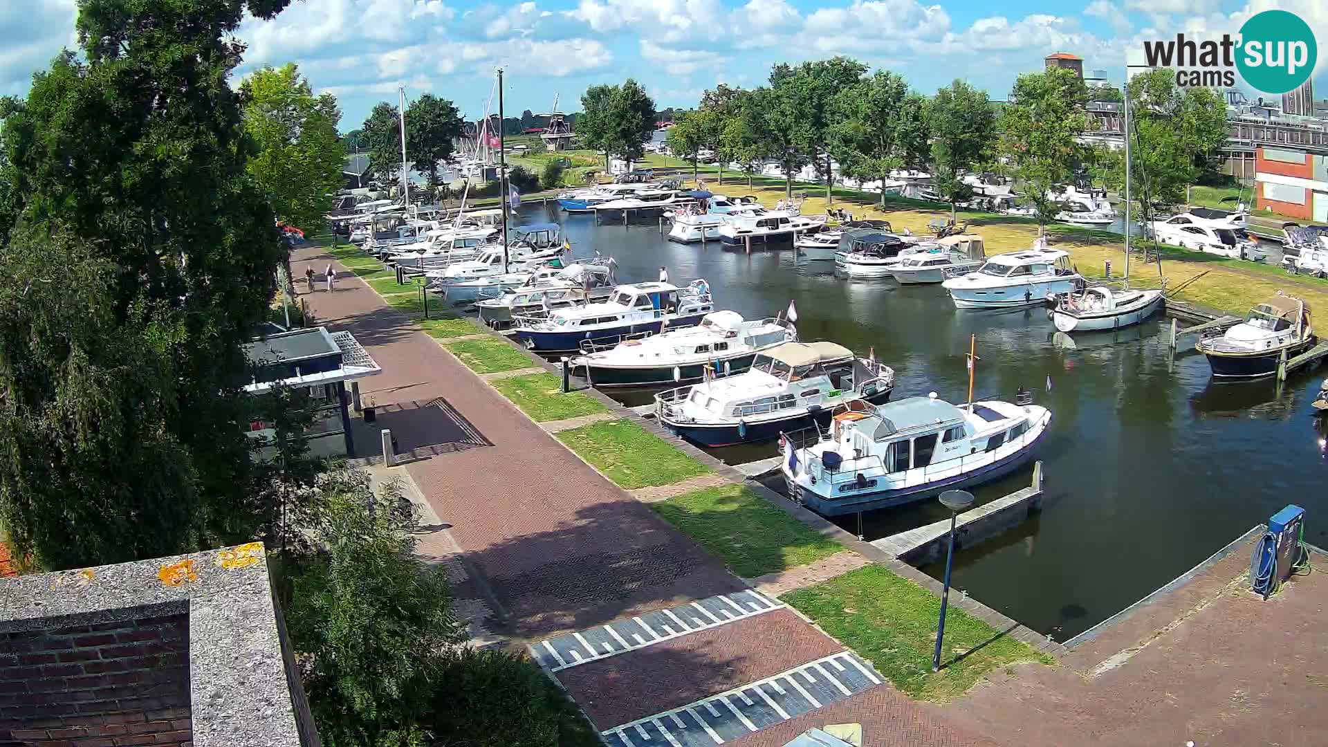 Le port de Joure webcam – vue du moulin à vent