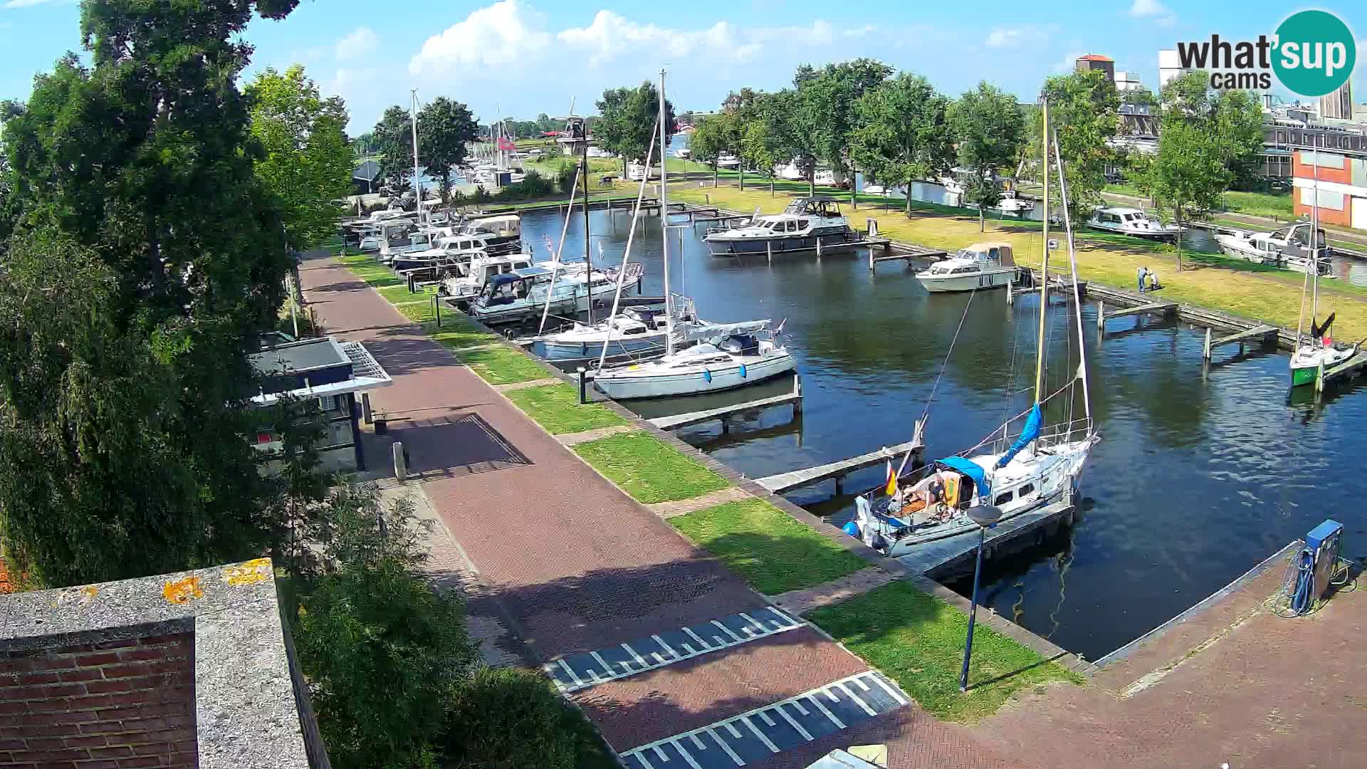 LIVE Joure Hafen webcam Windmühle