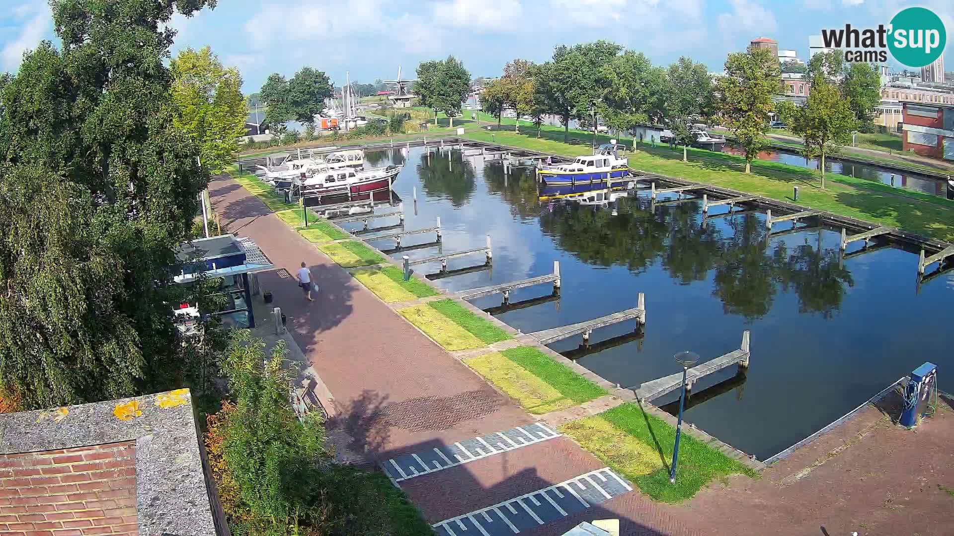 LIVE Joure Hafen webcam Windmühle