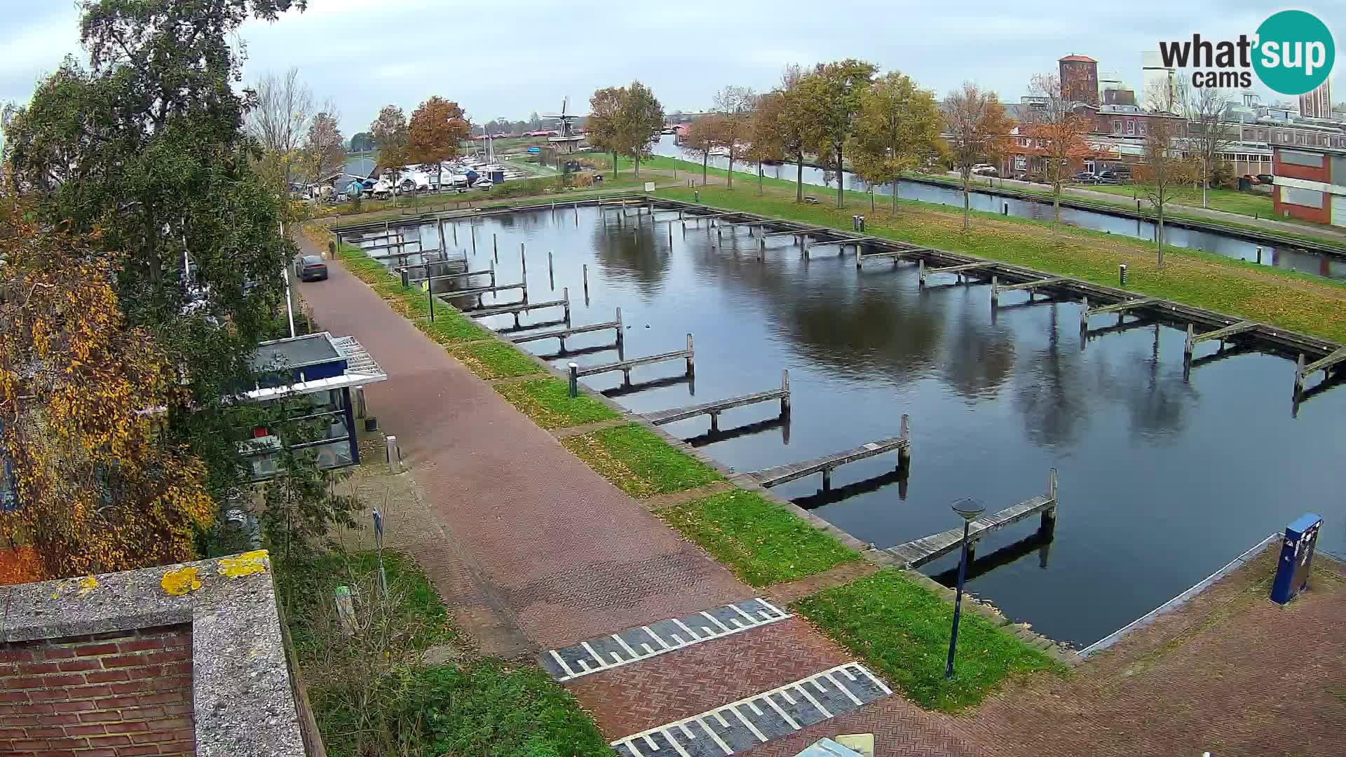 LIVE Joure Hafen webcam Windmühle