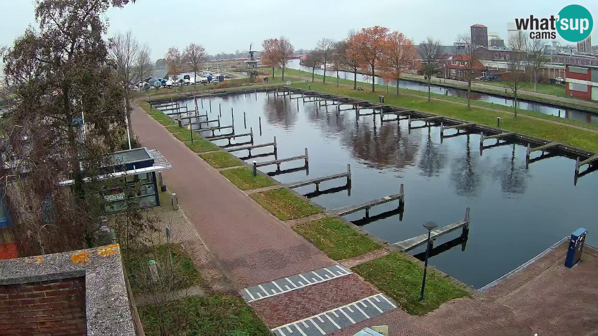 LIVE Joure Hafen webcam Windmühle