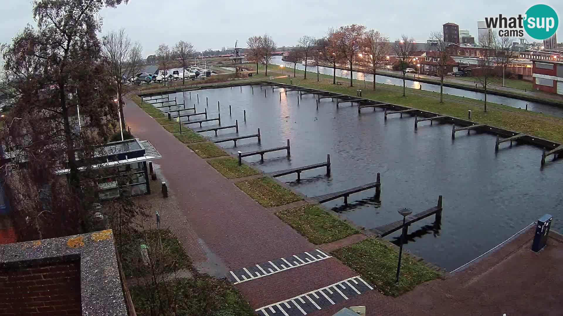 Le port de Joure webcam – vue du moulin à vent