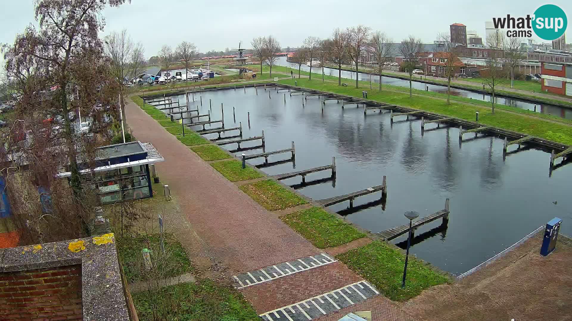 LIVE Joure Hafen webcam Windmühle