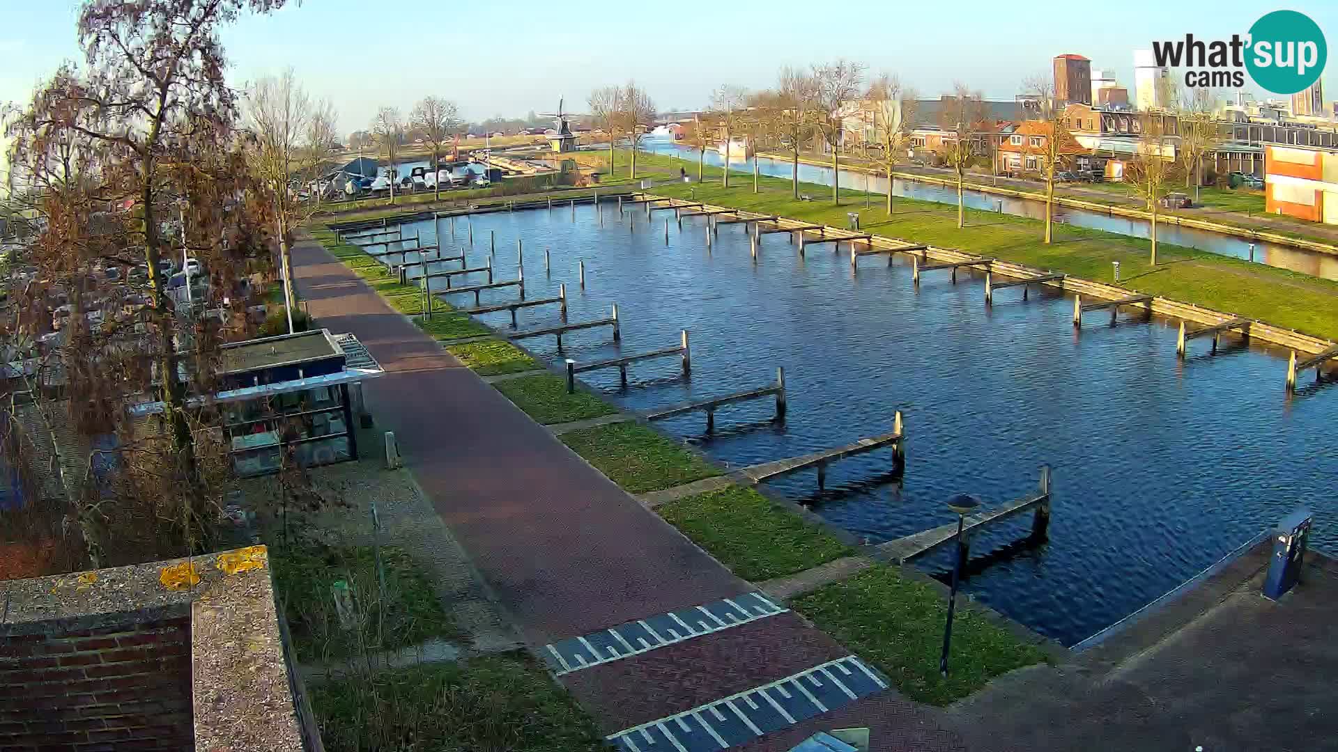 LIVE Joure Hafen webcam Windmühle
