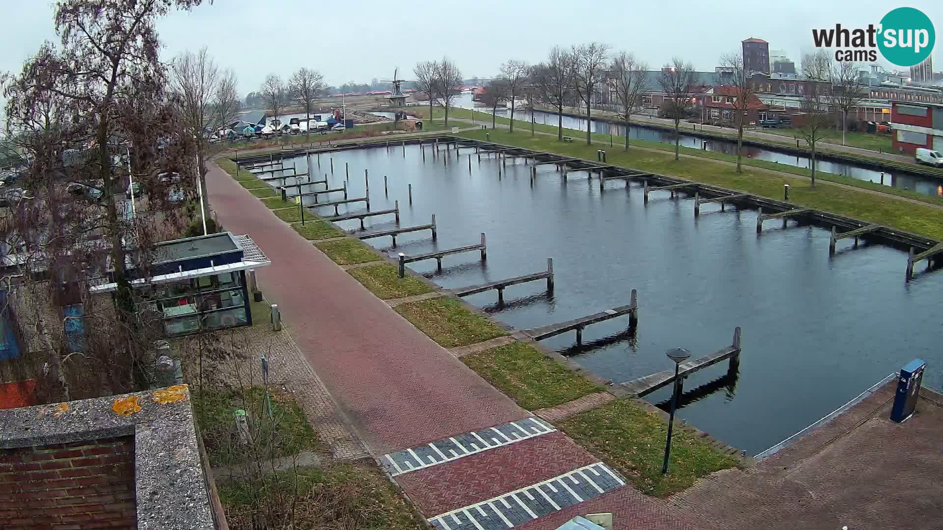 LIVE Joure Hafen webcam Windmühle