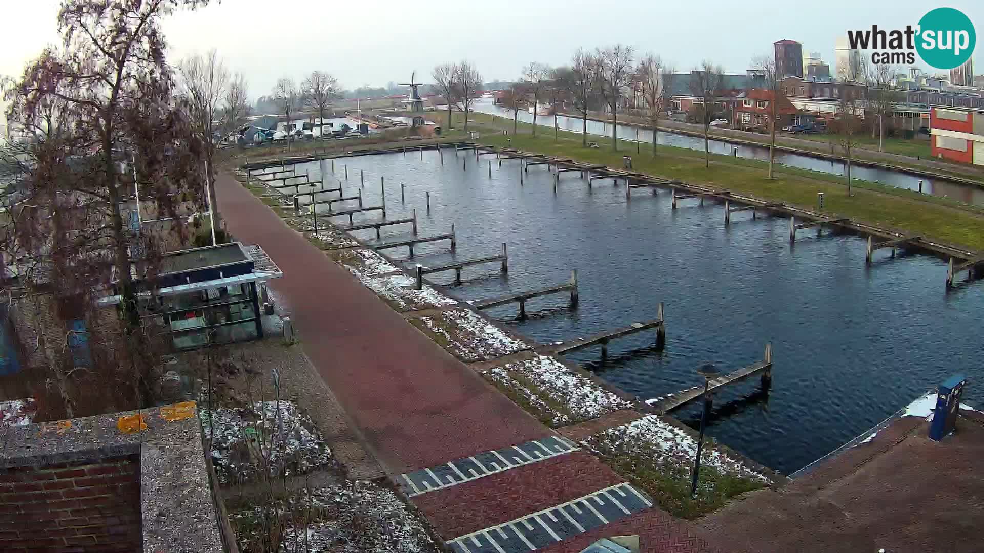 LIVE Joure Hafen webcam Windmühle
