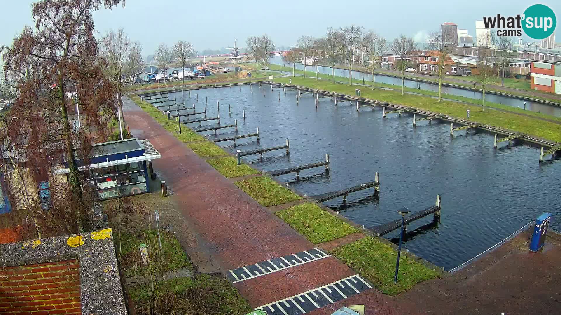 Le port de Joure webcam – vue du moulin à vent